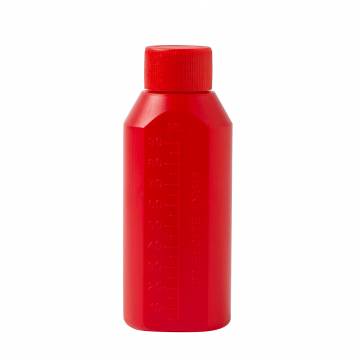 Plastic Poison Bottle,  90 ML with Red Cap